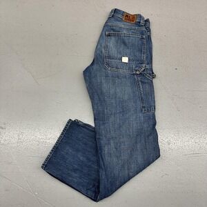 Polo Jeans Co Wyatt Carpenter Jeans Mens 32x34 Blue Denim Workwear Utility